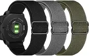 Olytop Elastic Watch Bands for Garmin Instinct/2 Solar, 22mm Soft Stretchy Nylon Ultra-Light Wristband Replacement Strap Men Women for Garmin Instinct Tactical/Esports/Solar/Tide Smartwatch