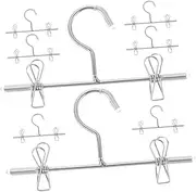 Dollhouse Metal Wire Hangers 8pcs Mini Dress Hangers for Doll Clothing Storage Wardrobe Nursery