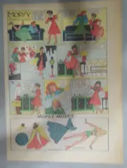 Mopsy by Gladys Parker with Uncut Paper Doll from 2/1/1948 Size 11 x 15 inches