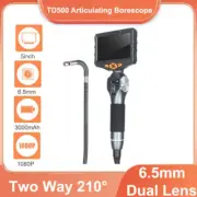 TD500 Two-Way Articulated Industrial Borescope Inspection Camera 6.5MM Dual Lens