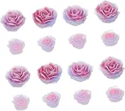 NUSITOU 1 Box Gradient Rose Jewelry Nail Charm Flower Nail Art Charms 3D Acrylic Flowers for Nails Nail Decorations Nail Gems and Charms Nails Decoration Flower Charms for Nails