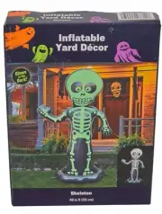 Halloween Inflatable Yard Décor, 48 In" Skeleton New 2024 Glow In The Dark