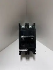 EATON QC2015 2-Pole 15A Panel Mount Feed Thru Circuit Breaker (Minus Mtg Plate)