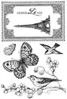 1 x Bonjour - KaiserCraft Clear Stamp 15cm x 10cm