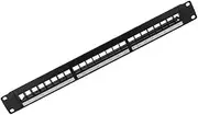 19-inch Network Patch Rackmount Cat6a/7 Unshielded Wallmount/rackmount Patch Panel Heat-Resistant Easy Install High Reliability