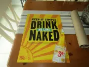 MEXICAN SOL BEER 16 1/2 x 22 POSTER "NO LIME GOOF ON CORONA NAKED" Dorm college