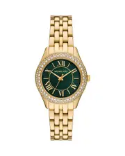 Michael Kors Harlowe Three Hand Gold Tone Stainless Steel Watch, 33mm