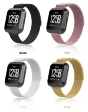 Milanese Stainless Magnetic Smart Watch Band WristBand For Fitbit Versa /2/Lite