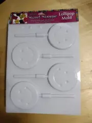 LorAnn Sweet Shoppe Lollipop Molds Smile Faces lot of 3
