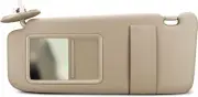 LEFT DRIVER SIDE SUN VISOR W/ MIRROR BEIGE SUNSHIELD FOR TOYOTA VENZA 2009-2016 (for: Toyota)