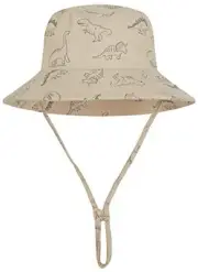 Baby Sun Hat UPF 50+ Sun Protective Toddler Bucket Hat Summer 0-6 Months Kahki