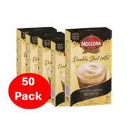 Moccona Double Shot Latte Coffee Sachets 50 Pack