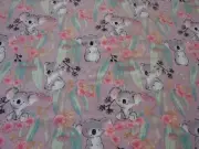 Gummy Bears Multicoloured Flannelette Cotton Fitted Cot Sheet Handmade