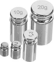 HEALLILY Digital Scale Calibration Kit 5 Pcs Set of Gram Weights (1g-20g) Steel Construction for Accurate Weighing
