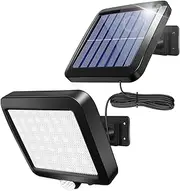 Solar Wall Lights Outdoor with Motion Sensor, 56 LEDs Ultra Bright IP65 Waterproof Separable Solar Porch Light, 16.4 ft Cord Security Light for Patio Yard Deck Garage Driveway Porch Fence