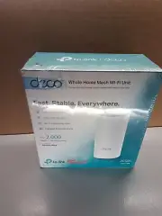 TP-Link AC1200 Deco M4 Whole Home Mesh WiFi Unit in white Router 2gig