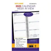 Day Planner - Slim - Week-to-View - 2025 Calendar Year Diary/Planner Refill