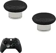 2 Pcs Metal Elite Series 2 Short Thumbsticks for Xbox Elite Series 2, Elite 2 Core Controller, Magnetic Analog Joysticks for Xbox Elite Series 2 Core Standard Height Thumbsticks (Black)
