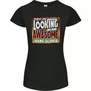 An Awesome Hang Glider Gliding Womens Petite Cut T-Shirt