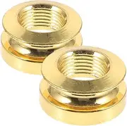 Vaguelly 2pcs Acoustic Guitar Pickup Socket Endpin Cap Easy Install Noise Isolation Improved Sound Quality Guitar Strap Adapter