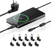 CYD 90 W 10 in 1 Power Supply Car Charger Cable: Universal Laptop Charging Cable for Asus Dell HP Sony Lenovo Medion Akoya Acer Aspire Notebook Power Supply with 8 Plugs with 5V 2A USB Charger