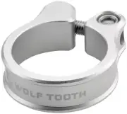 Seatpost Clamp - Wolf Tooth Seatpost Clamp - 31.8mm, Bolt-On, Raw Silver -