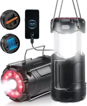 2-Pack Collapsible LED Camping Lantern, USB Rechargeable