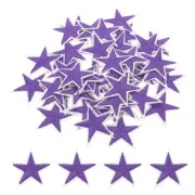 5Star Iron on Patches Embroidered Sew Patch Appliques Purple 50pcs
