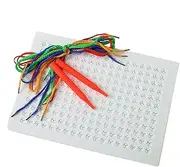 Threading Boards, String Weaving Board, Braided Stitching Board, Calm Down Activity Toy, Threading Toys for Kids, Weaving Stitching Toy, Colored Ropes for Threadings