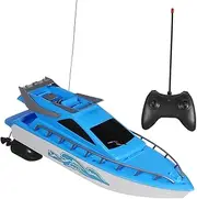 UPKOCH 1Set Portable Remote Controlled Speedboat High Velocity Boat for Pool Lake Play Material Cool Design Battery Not Included Random Pattern Blue