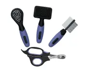 AB Tools Small Animal Mini Grooming Kit Brush,Comb, Cutters Guinea,Rabbit,Hamster,Gerbil