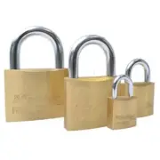 Master Lock FM8850DAU 50mm Fortress Brass Padlock - 1 Pack KA - Box of 4