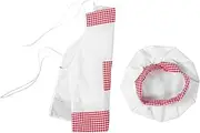Healvian 1 Set Kids Chef Hat And Apron Set Comfortable Baby Photography Props Easy To Wear Toddler Chef Costume Unique Baby Photo Outfit For 100 Days Photoshoot