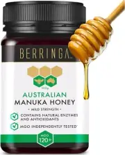 BERRINGA Bioctive Australian Raw Super Manuka Honey MGO 120+ 500g - 100% Pure