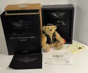 2003 Steiff HARLEY-DAVIDSON 100th Anniversary BEAR with Gambler Vest & Tam – NEW