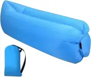 Inflatable Lounger Air Sofa,Portable Waterproof Settee,Comes with a Small Pouch,