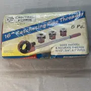 Central Forge Pipe Threading Kit 5 Piece Set With Plastic Case