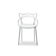 4 Philippe Starck Masters Chair Replicas in White