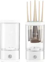 Electric Makeup Brush Cleaner Machine USB Makeup Brush Washer Automatic Cosmetic Brush Swirl Brush Cleanser Tool Efficient Clean and Dry for women