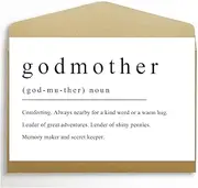 Spercy Godmother Definition Card, Godmother Proposal Card, Will You Be My Godmother Card