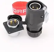 DRRI Fast Locking Connect LP20 12Pin Crimp mount Outdoor Waterproof Power Bulkhead Connector for LED Lamp Project