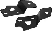 2pcs Fog Light Holder Headlight Springs Spot Light Mounting Bracket Windshield Hinge Mounting Brackets Heavy Duty Adjustable Car Tie Down Kit Ceiling Light Bracket Metal Black