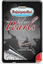 RAJNIGANDHA Silver Pearls FLAVOURED CARDAMOM SEEDS( 6.25G)