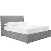 [Sleeping Giant] Forbes Drawer Storage Bed Solana Silver