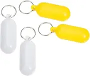 ifundom 4Pcs Floating Keychain Durable Beach Floatable Key Ring for Water Sports Boating Fishing and Outdoor Activities Organization
