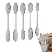 5pcs Texture Tool Sets For Clay Art Double-Ended Pottery Roller Sculpting Kit