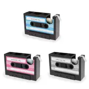 Vintage Magnetic Tape Shape Desktop Storage Pen Holder Organizer Office Supplies