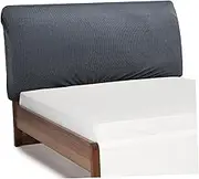 Double Bed Headboard Covers Stretchy Elastic Brim Easy Care Fabric Cover