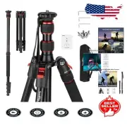Compact Camera Tripod: 68" Height & Monopod Functionality – Lightweight & Sturdy