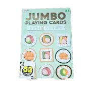 Playing Cards Sushi Series Jumbo Size Cards, 11.5" x 8", NEW IN BOX